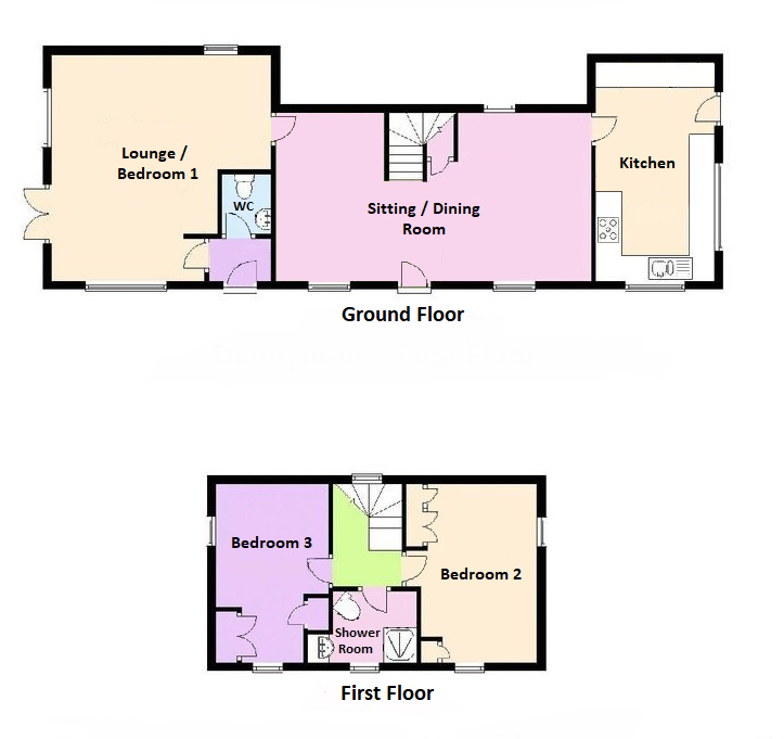 Floorplan of Cwmpengraig, Drefach Felindre, Llandysul, Carmarthenshire, SA44 5HR