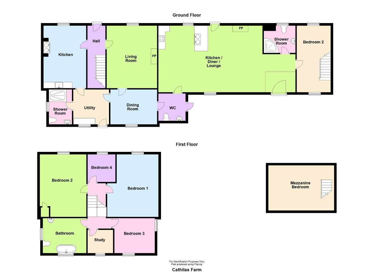Floorplan of Nr Pen y Garn, Abergorlech, Carmarthen, Carmarthenshire, SA32 7TB