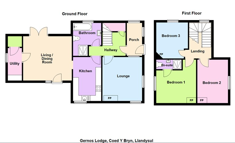Floorplan of Maesllyn Road, Coed y Bryn, Llandysul, Ceredigion, SA44 5LN