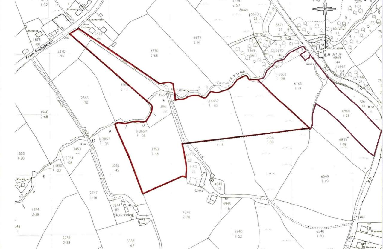 Floorplan of Unmarked Road, Mynyddcerrig, Nr Porthyrhyd, Carmarthenshire, SA15 5BD