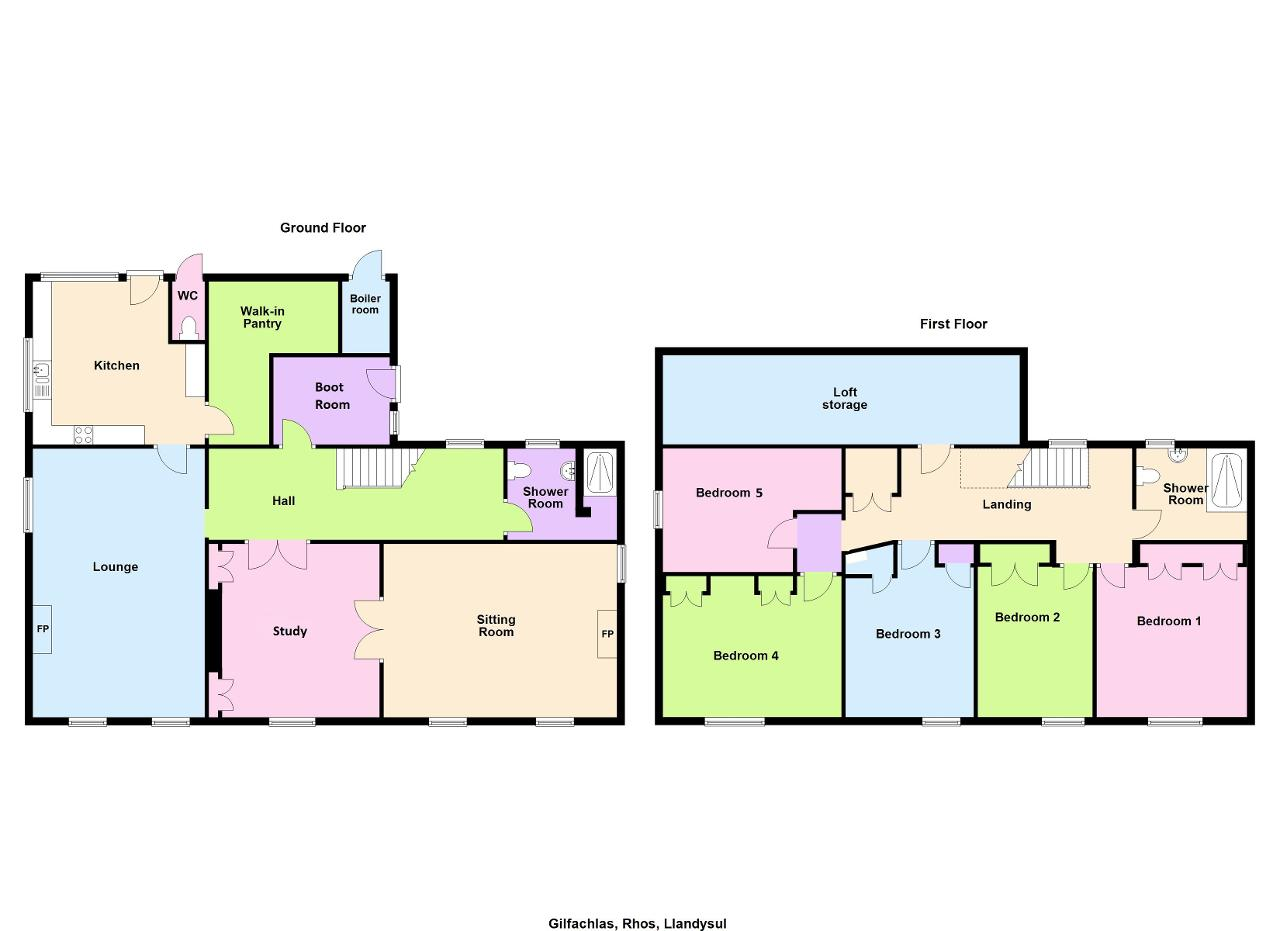 Floorplan of Unmarked Road, Rhos, Llandysul, Carmarthenshire, SA44 5EE